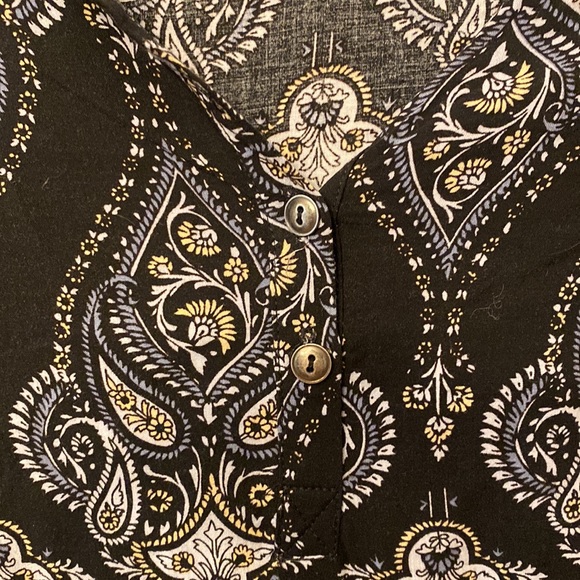 Kendall + Kylie cropped paisley wide sleeve top - Picture 5 of 5